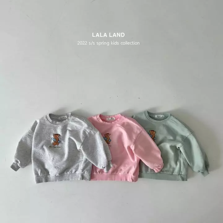 Lalaland - Korean Children Fashion - #childofig - Bagguette Bear Sweatshirt - 7
