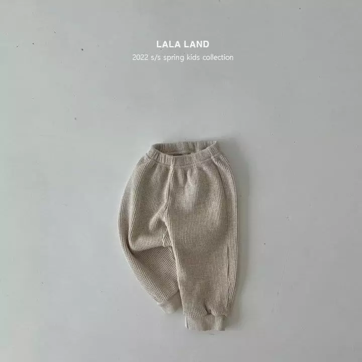 Lalaland - Korean Children Fashion - #stylishchildhood - Waffle Jogger Pants - 4