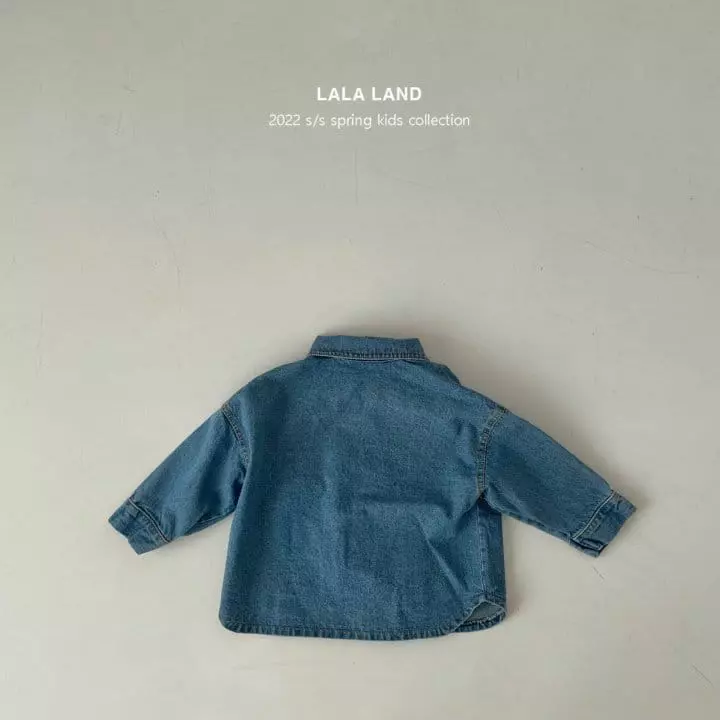 Lalaland - Korean Children Fashion - #childofig - Circle Denim Shirt - 6
