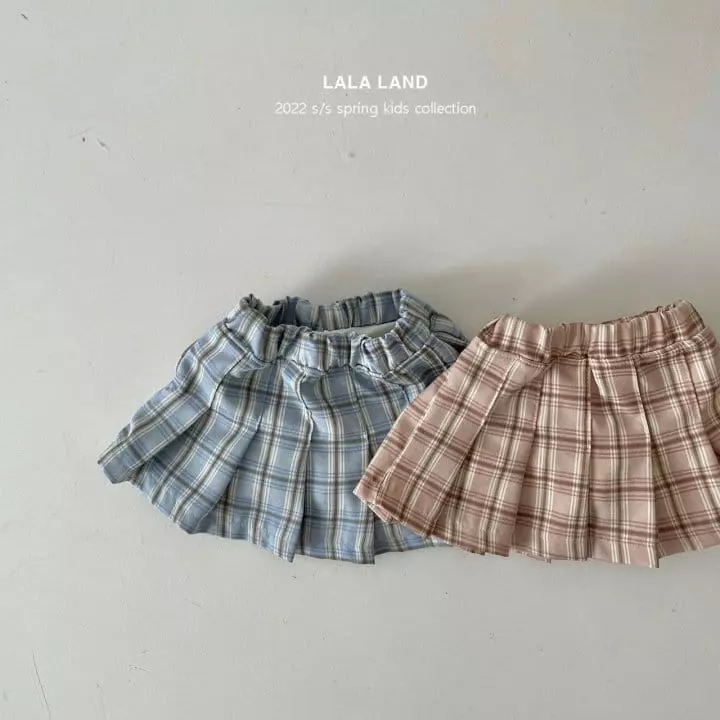 Lalaland - Korean Children Fashion - #prettylittlegirls - Arino Check Skirt - 4
