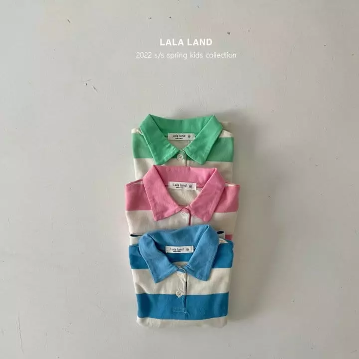 Lalaland - Korean Children Fashion - #childofig - Rugby Collar Tee