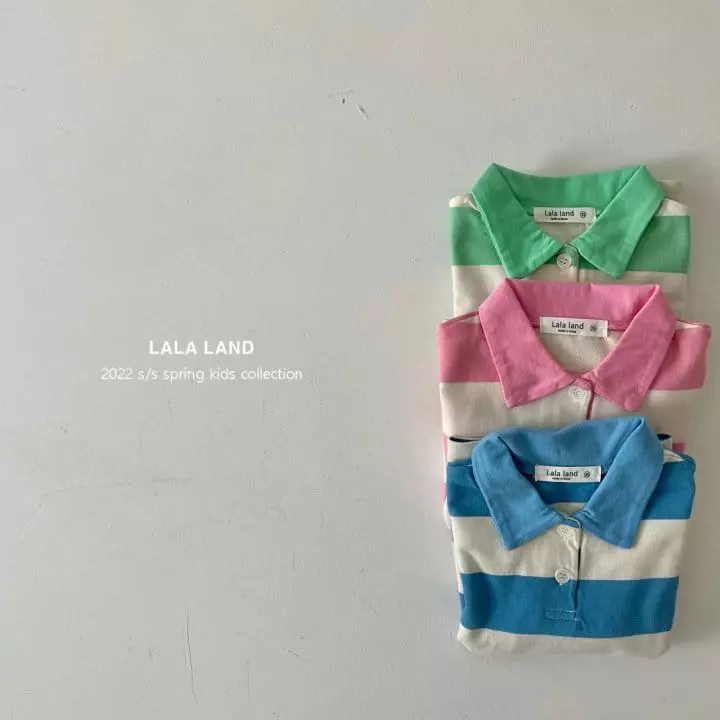 Lalaland - Korean Children Fashion - #childofig - Rugby Collar Tee - 2