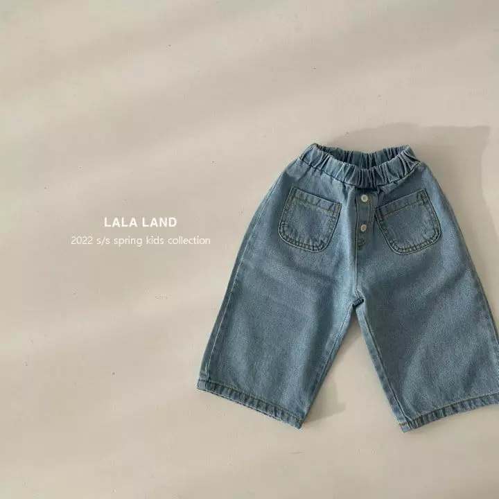 Lalaland - Korean Children Fashion - #childrensboutique - Dengo Button Jeans