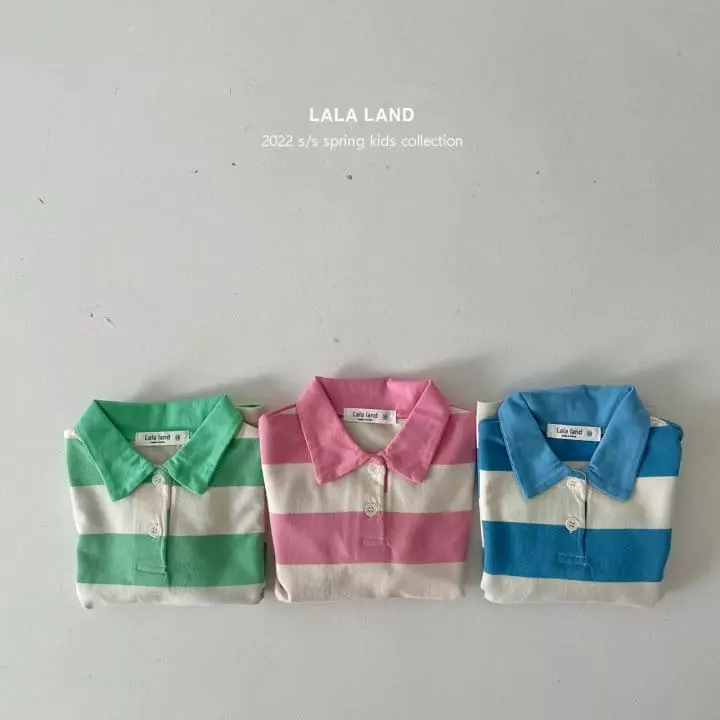 Lalaland - Korean Children Fashion - #childrensboutique - Rugby Collar Tee - 3