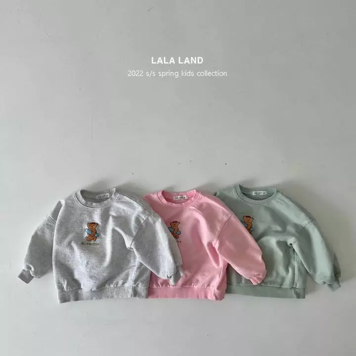 Lalaland - Korean Children Fashion - #designkidswear - Bagguette Bear Sweatshirt - 9