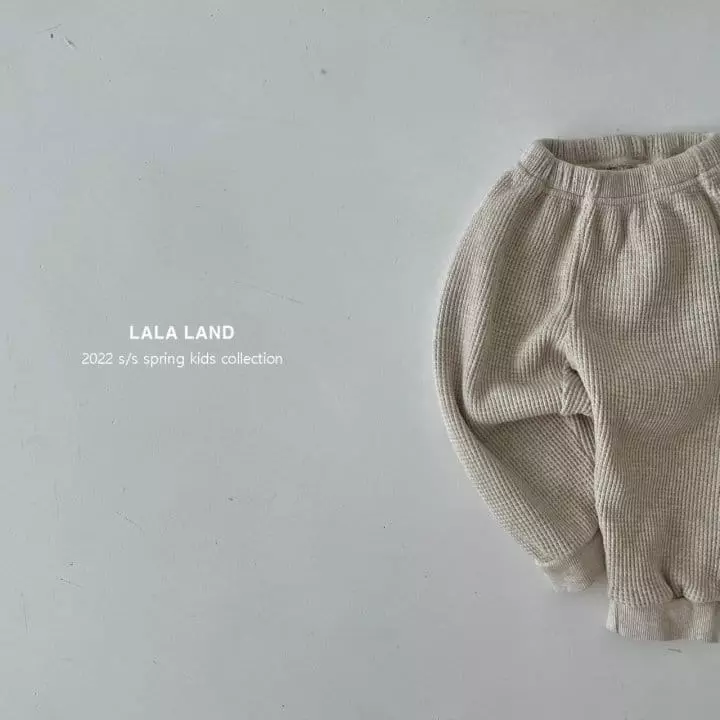 Lalaland - Korean Children Fashion - #designkidswear - Waffle Jogger Pants - 6