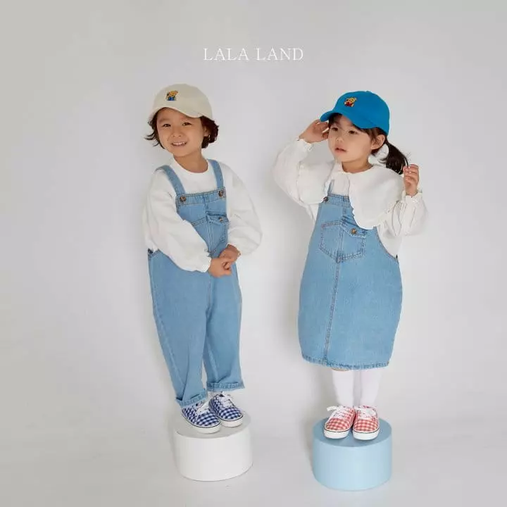 Lalaland - Korean Children Fashion - #designkidswear - Tebi Dungarees Pants - 12