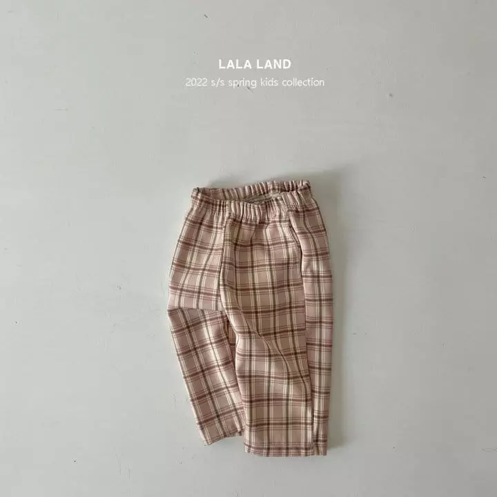 Lalaland - Korean Children Fashion - #designkidswear - Lino Check Pants - 8