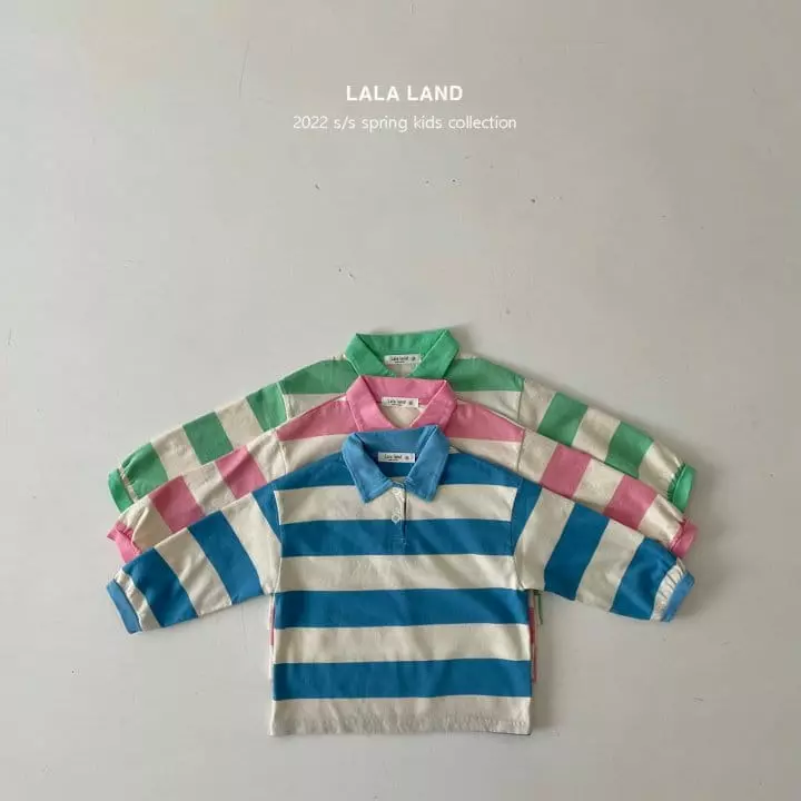 Lalaland - Korean Children Fashion - #childrensboutique - Rugby Collar Tee - 4