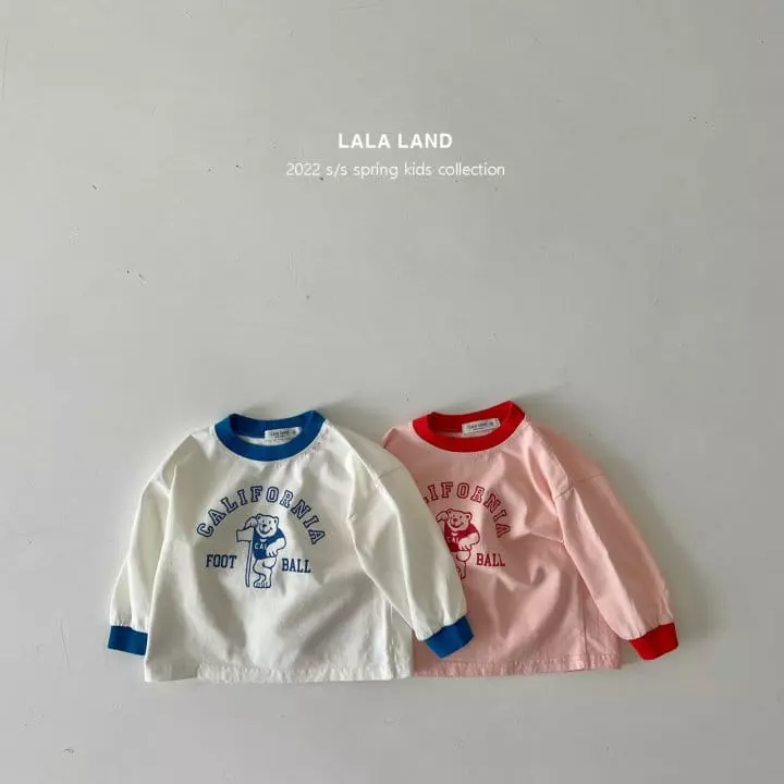 Lalaland - Korean Children Fashion - #designkidswear - Football Color Tee - 2