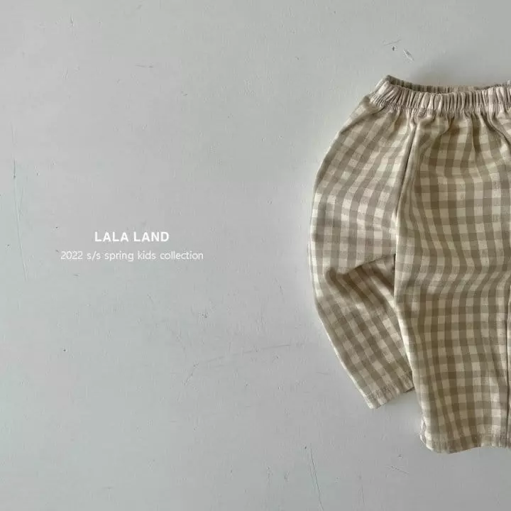 Lalaland - Korean Children Fashion - #discoveringself - Check Pants - 5