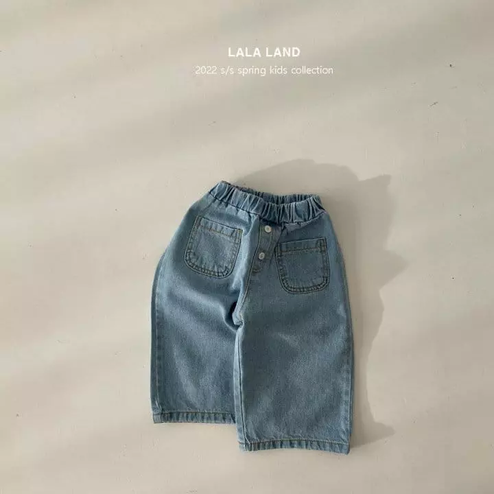 Lalaland - Korean Children Fashion - #discoveringself - Dengo Button Jeans - 3