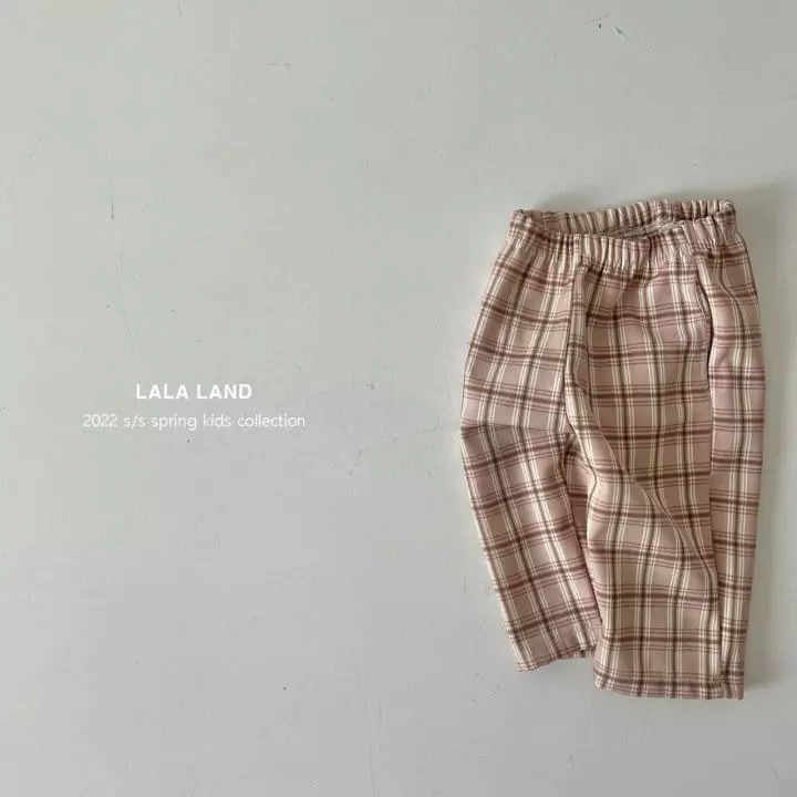 Lalaland - Korean Children Fashion - #discoveringself - Lino Check Pants - 9