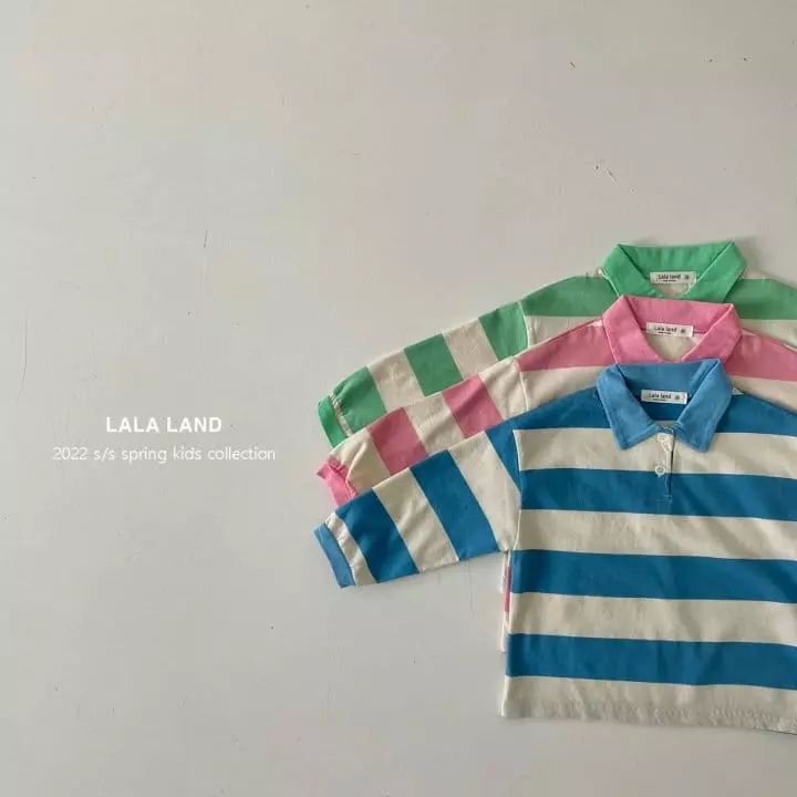 Lalaland - Korean Children Fashion - #discoveringself - Rugby Collar Tee - 5