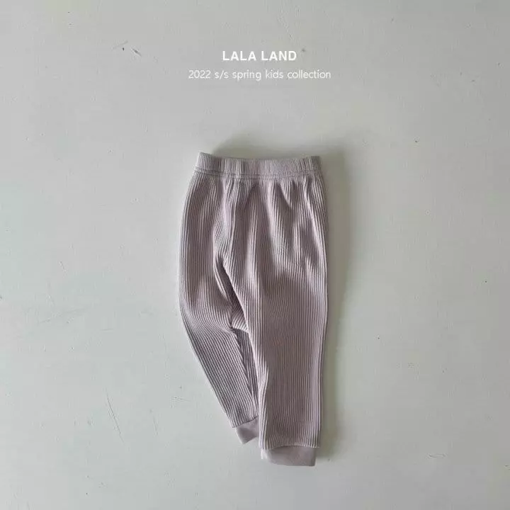 Lalaland - Korean Children Fashion - #fashionkids - Wafflw Loose Leggings - 9
