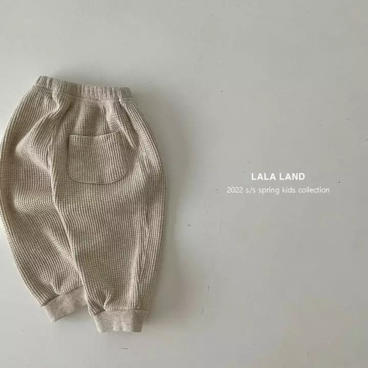 Lalaland - Korean Children Fashion - #fashionkids - Waffle Jogger Pants - 8