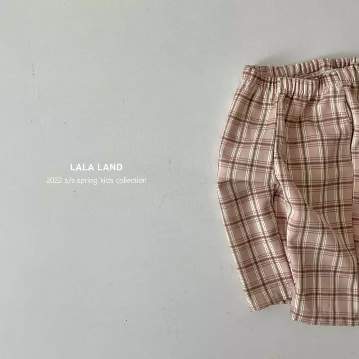 Lalaland - Korean Children Fashion - #fashionkids - Lino Check Pants - 10