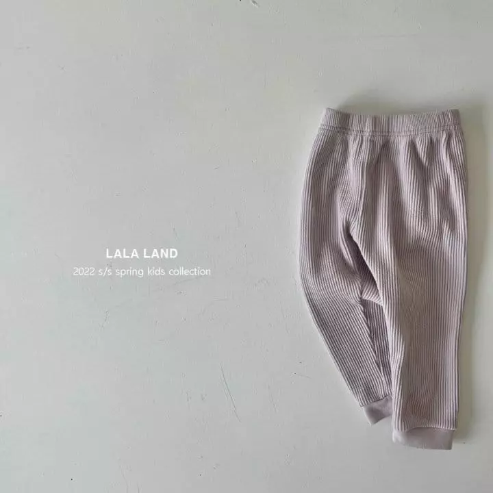 Lalaland - Korean Children Fashion - #kidsshorts - Wafflw Loose Leggings - 10