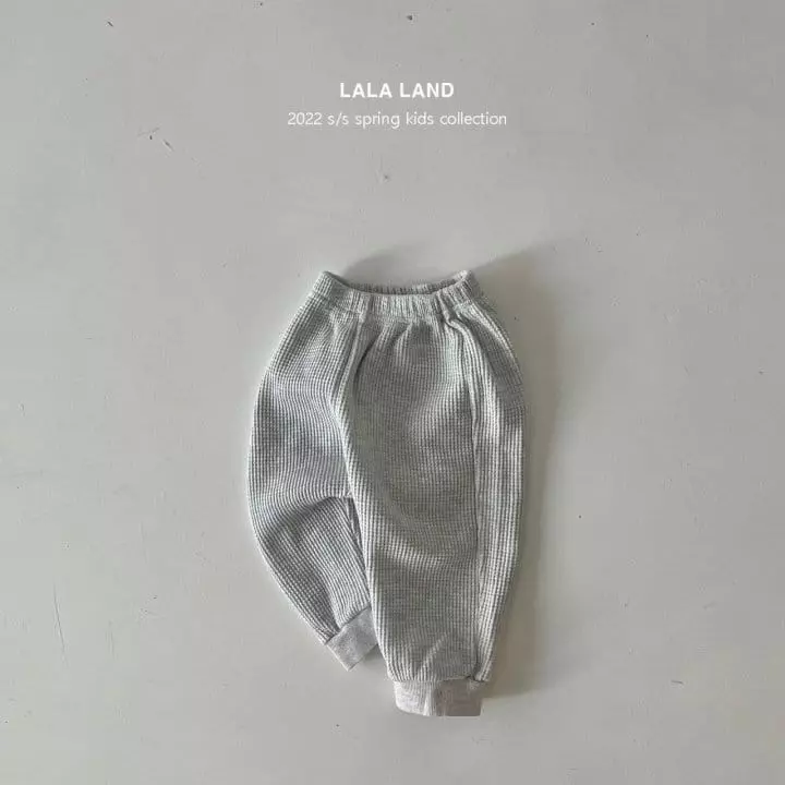 Lalaland - Korean Children Fashion - #kidsshorts - Waffle Jogger Pants - 9