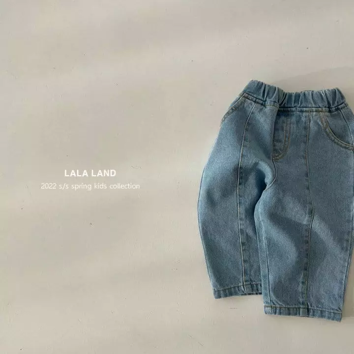 Lalaland - Korean Children Fashion - #fashionkids - Front Slit Jeans - 4