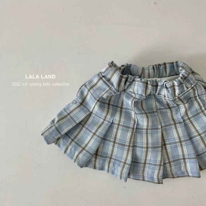 Lalaland - Korean Children Fashion - #kidsshorts - Arino Check Skirt - 10