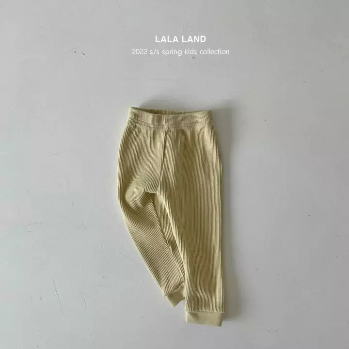 Lalaland - Korean Children Fashion - #kidsstore - Wafflw Loose Leggings - 11