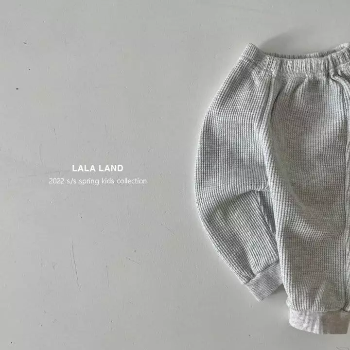 Lalaland - Korean Children Fashion - #kidzfashiontrend - Waffle Jogger Pants - 11