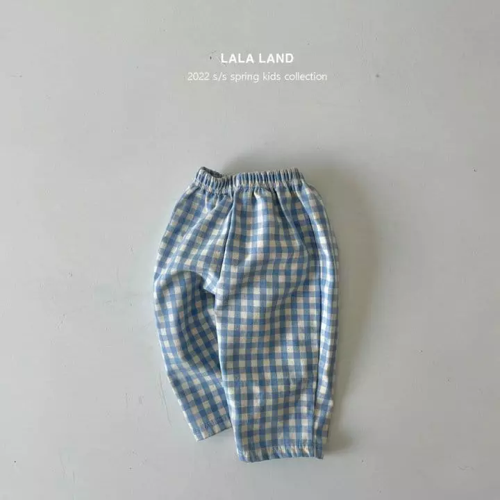 Lalaland - Korean Children Fashion - #kidzfashiontrend - Check Pants - 9