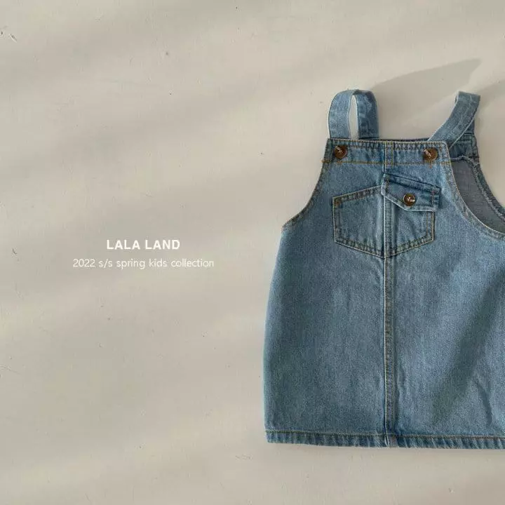 Lalaland - Korean Children Fashion - #kidzfashiontrend - Tebi Dungarees Skirt - 2