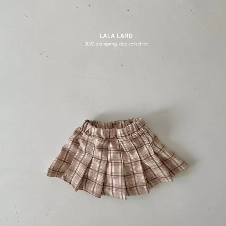 Lalaland - Korean Children Fashion - #kidzfashiontrend - Arino Check Skirt - 12