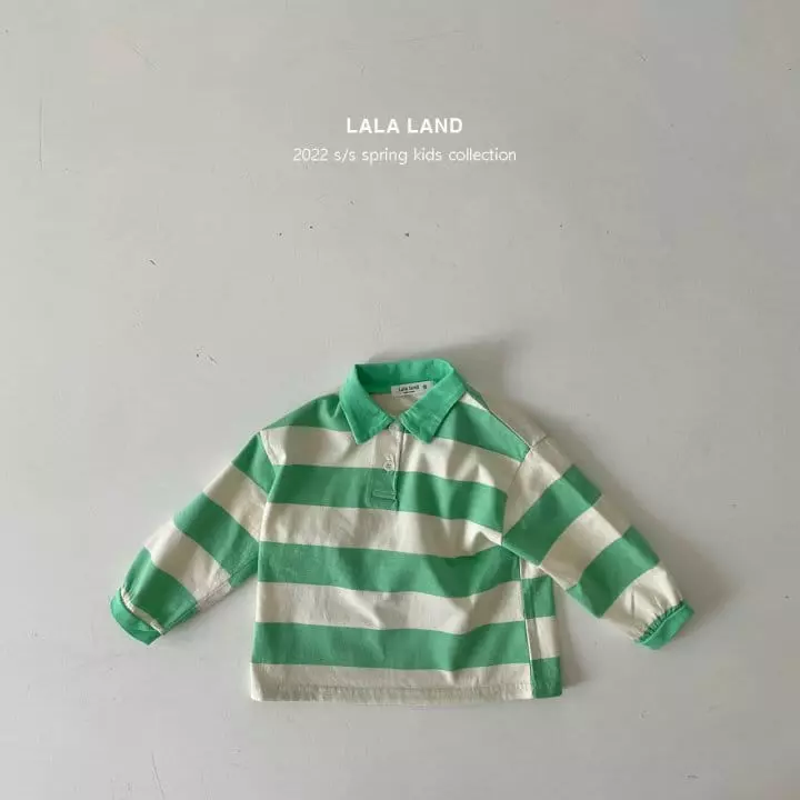 Lalaland - Korean Children Fashion - #kidzfashiontrend - Rugby Collar Tee - 9