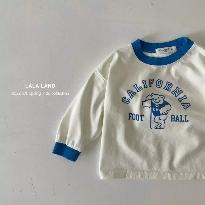 Lalaland - Korean Children Fashion - #kidzfashiontrend - Football Color Tee - 7