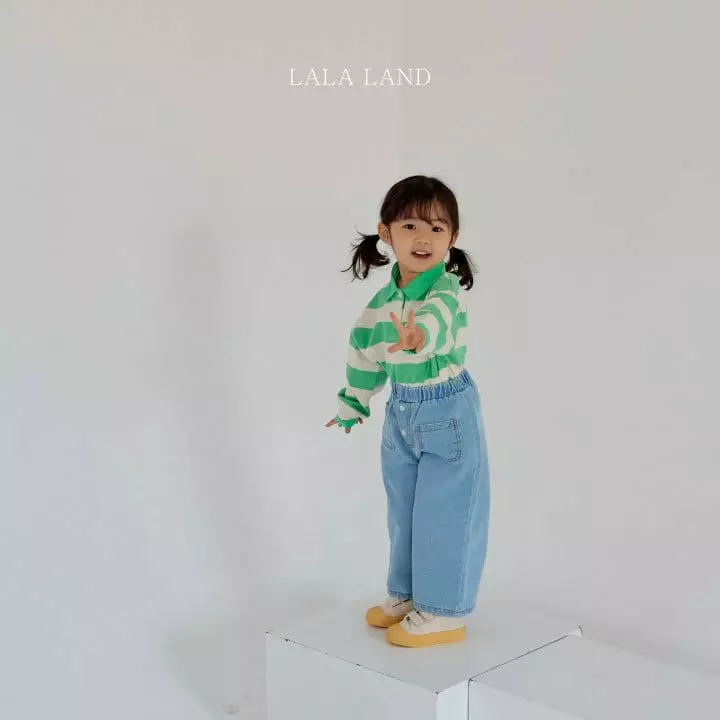 Lalaland - Korean Children Fashion - #littlefashionista - Dengo Button Jeans - 9