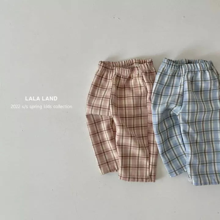 Lalaland - Korean Children Fashion - #littlefashionista - Lino Check Pants