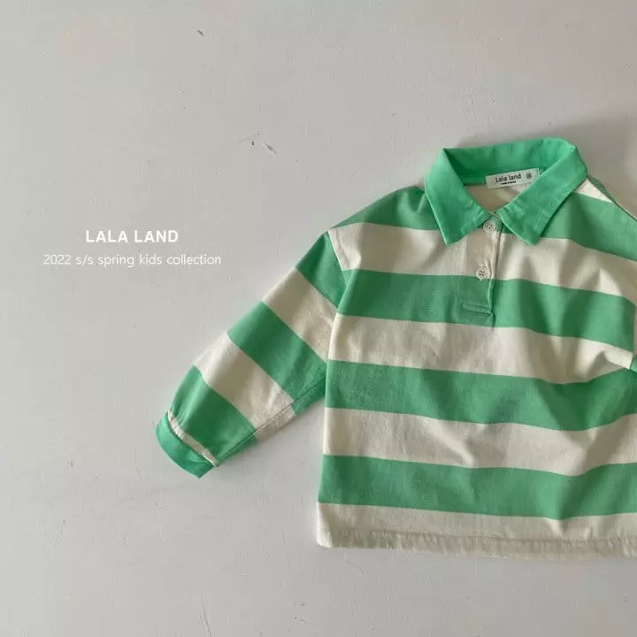 Lalaland - Korean Children Fashion - #littlefashionista - Rugby Collar Tee - 11
