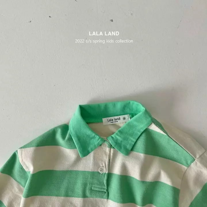 Lalaland - Korean Children Fashion - #magicofchildhood - Rugby Collar Tee - 12