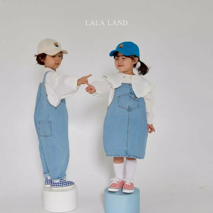 Lalaland - Korean Children Fashion - #minifashionista - Tebi Dungarees Pants - 7