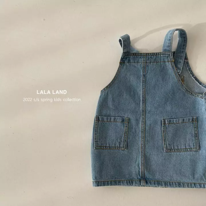 Lalaland - Korean Children Fashion - #prettylittlegirls - Tebi Dungarees Skirt - 7