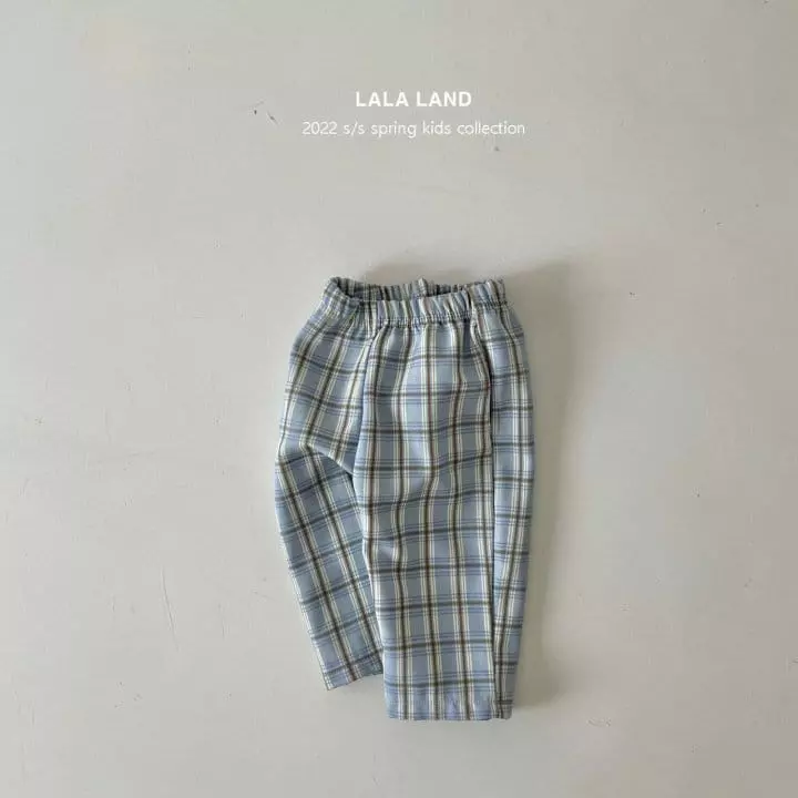 Lalaland - Korean Children Fashion - #minifashionista - Lino Check Pants - 4