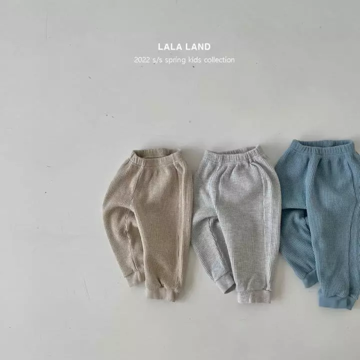 Lalaland - Korean Children Fashion - #todddlerfashion - Waffle Jogger Pants