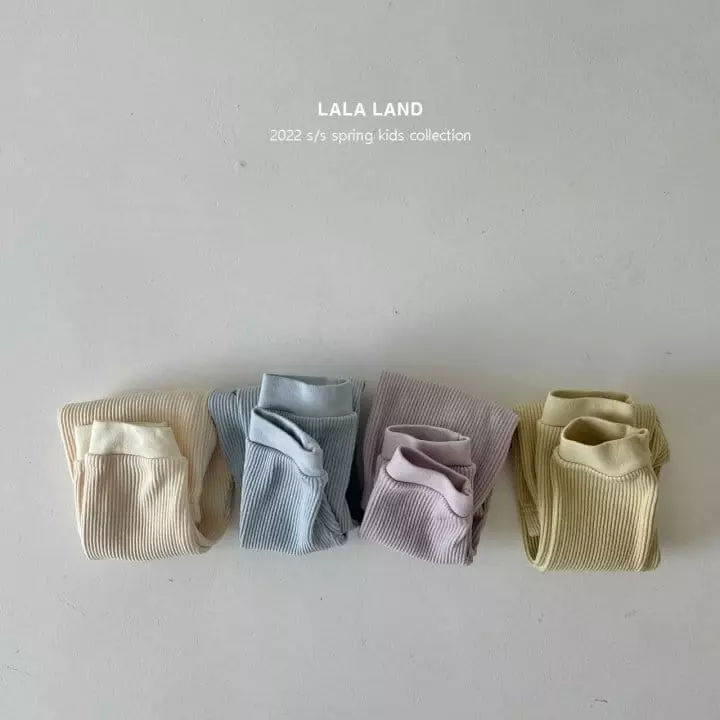 Lalaland - Korean Children Fashion - #toddlerclothing - Wafflw Loose Leggings - 3