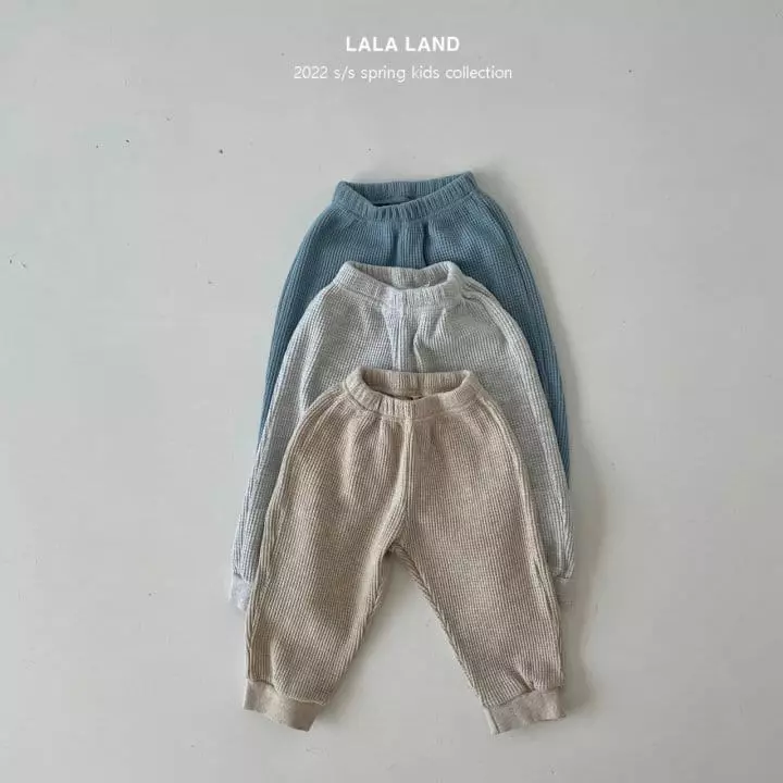Lalaland - Korean Children Fashion - #toddlerclothing - Waffle Jogger Pants - 2