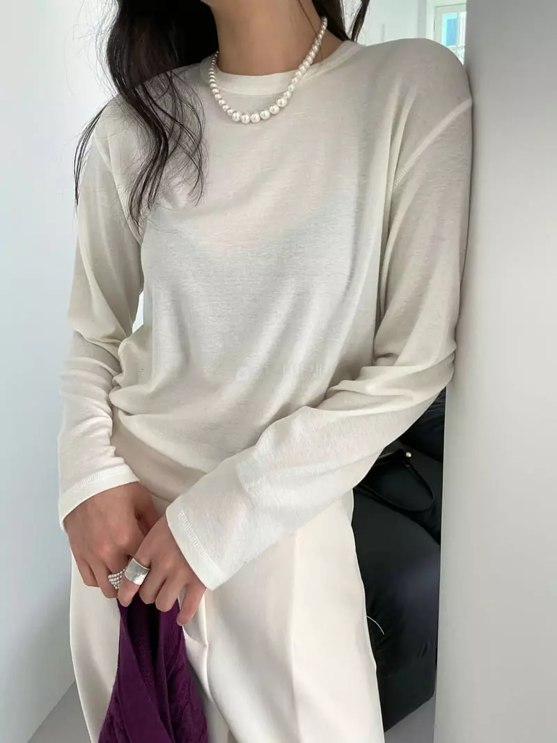 Lavi - Korean Women Fashion - #momslook - Like Round Tee - 3