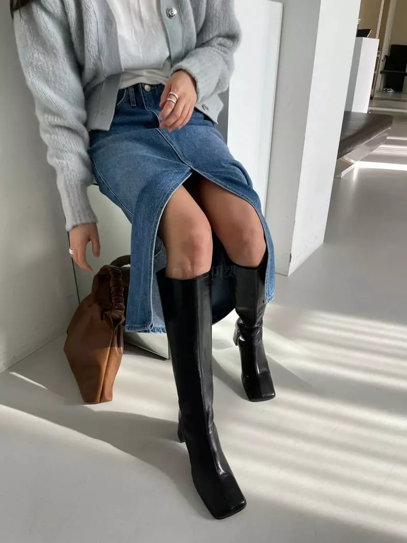 Lavi - Korean Women Fashion - #momslook - Open Skirt - 2