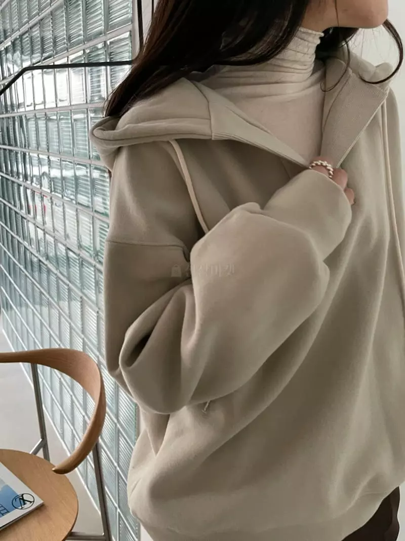 Lavi - Korean Women Fashion - #momslook - Half-open hoody  - 2