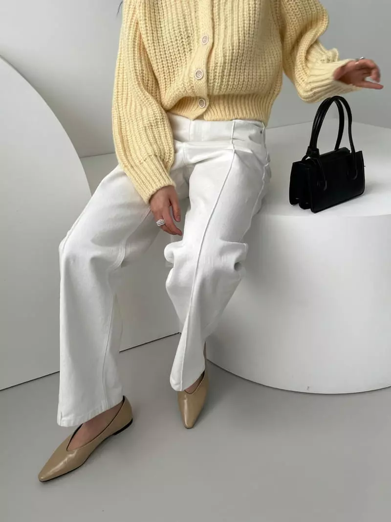 Lavi - Korean Women Fashion - #vintagekidsstyle - White Jeans - 4