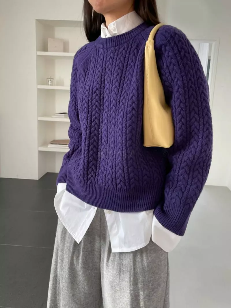 Lavi - Korean Women Fashion - #pursuepretty - Twisted Knit Tee - 2