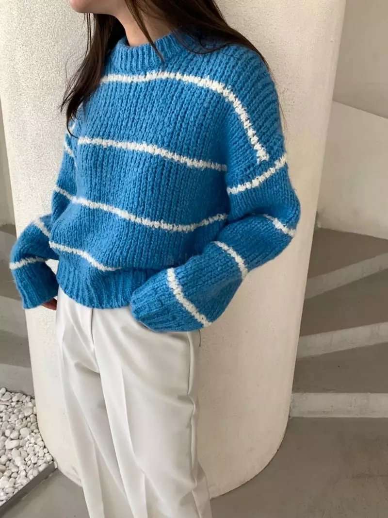 Lavi - Korean Women Fashion - #pursuepretty - Coloring bookle Knit Tee