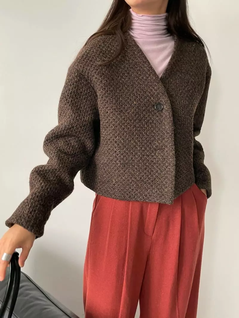 Lavi - Korean Women Fashion - #restrostyle - Waffle Shot Jacekt