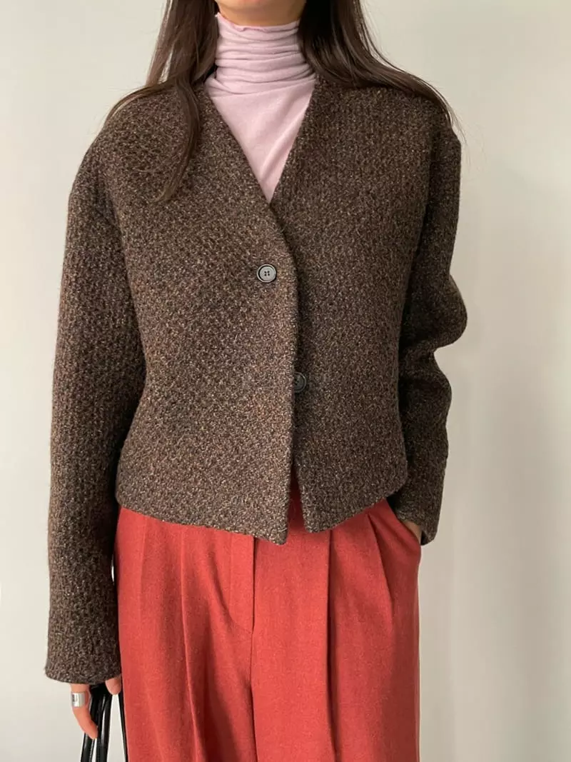 Lavi - Korean Women Fashion - #romanticstyle - Waffle Shot Jacekt - 2
